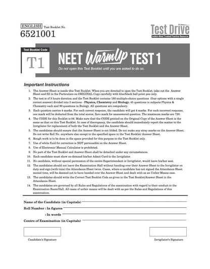 Arihant NEET (UG) 2026-2027 Test Drive 20 Tests, 16 Booklets & 3600 Questions | Physics, Chemistry & Biology | AI-Adaptive Practice with Error Analysis, Smart OMR, Real-Time PYQs & Revision PDF