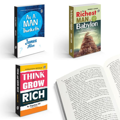 The Complete Wealth Building Collection : Think & Grow Rich, The Richest Man in Babylon, As A Man Thinketh | Motivational Books for Financial Freedom | Combo of 3 Novels