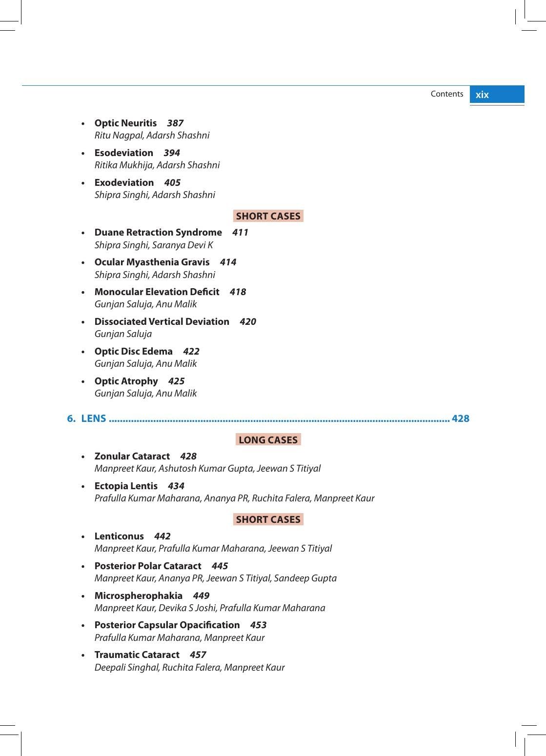 Ophthalmology Clinics-I for Postgraduates, 2/E for MS, MD and DNB Ophthalmology Residents | 32 Long Cases and 48 Short Cases with Clinical Approach, Differential Diagnosis and Instruments Chapter: 1