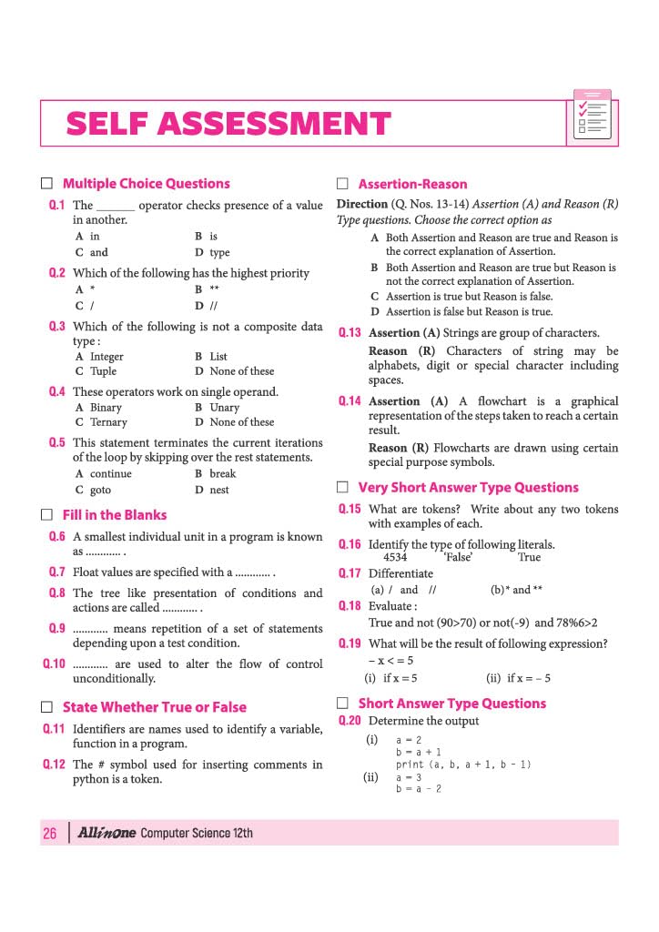 Arihant All in One Computer Science Class 12 for CBSE Exam 2026-27 | NCERT Based Complete Theory, Practice Exercises, CBQs, A-R, Sample Papers & Mind Maps | Revised Edition as per Latest Syllabus