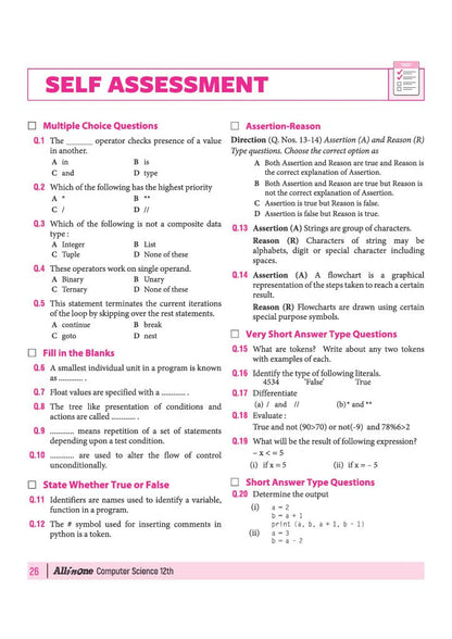 Arihant All in One Computer Science Class 12 for CBSE Exam 2026-27 | NCERT Based Complete Theory, Practice Exercises, CBQs, A-R, Sample Papers & Mind Maps | Revised Edition as per Latest Syllabus