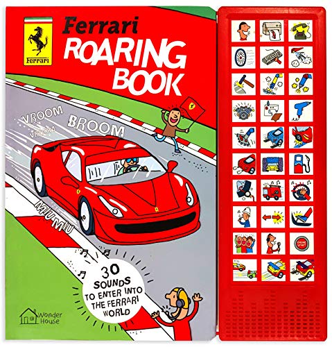 Ferrari Roaring Book: Illustrated Sound Board Book book cover