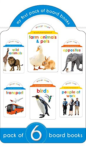 My Super Boxset of Board Books For Kids: Opposites, Wild Animals, Farm Animals and Pets, Birds, Tran book cover