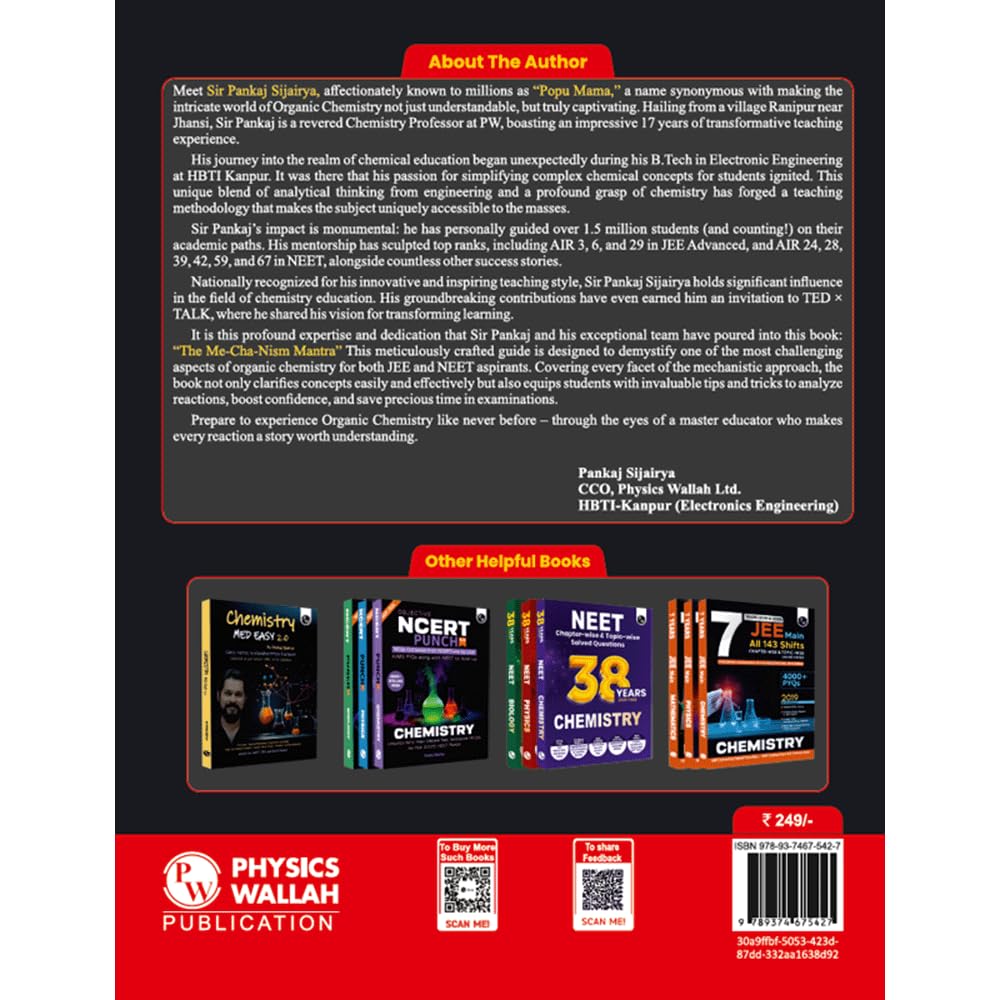 PW The Mechanism Mantra For NEET, JEE Main, JEE Advanced and Olympiads By Pankaj Sir (Popu Mama) For 2026 Exams l Reaction Mechanisms, Name Reactions and Reagents