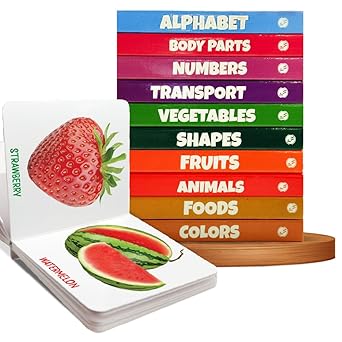 PW Kids First Library Box Set of 10 Board Books l Gift Set for Children Ages 1, 2, 3, 4, 5 Years