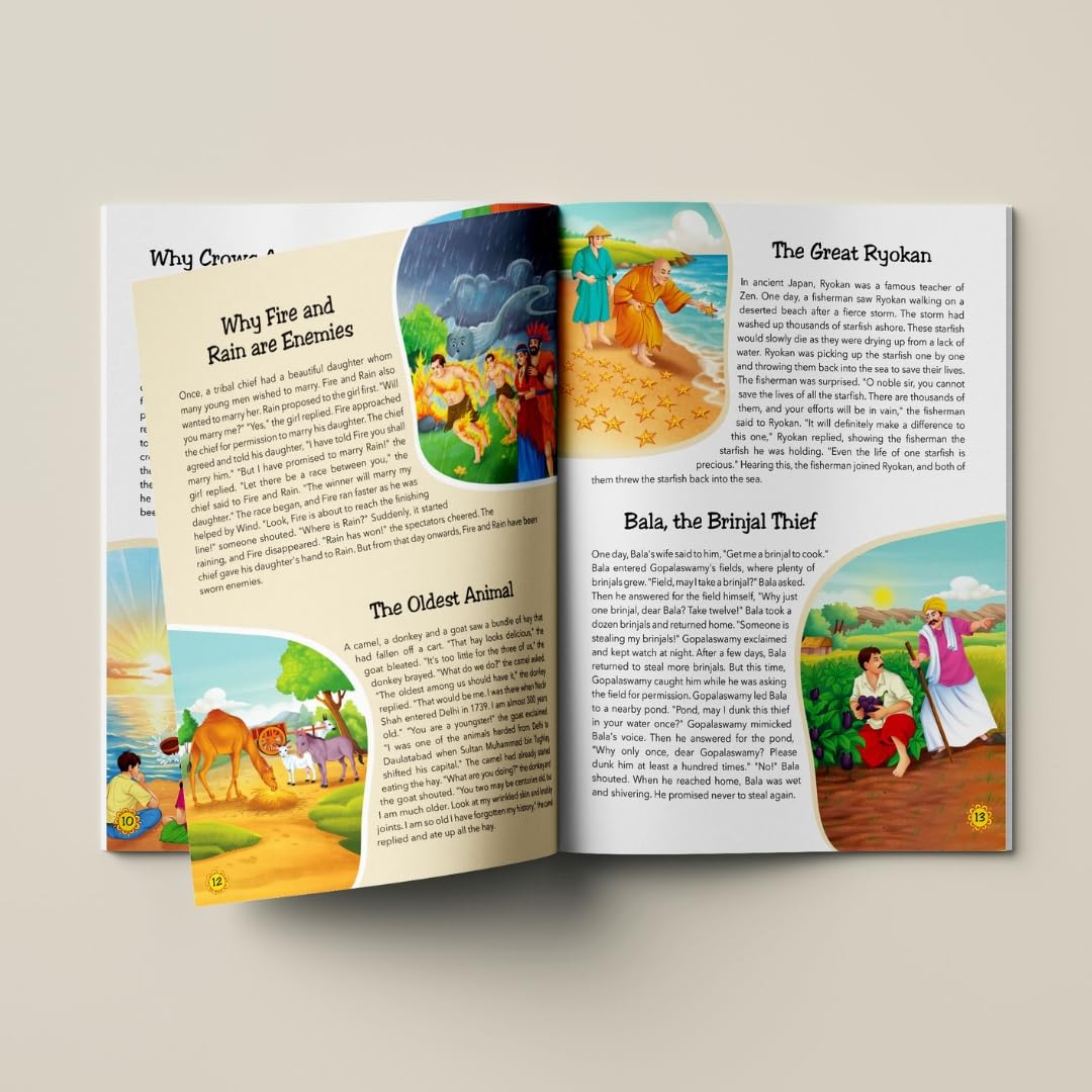 108 Grandma Stories (Illustrated) - Story Book for Kids - English Stories for Children - Bedtime Stories - Moral Story Book - Age 3+ - Read Aloud to Infants, Toddlers