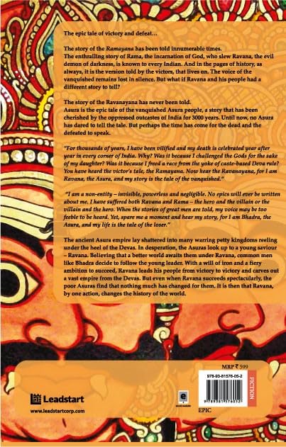 ASURA: Tale of the Vanquished | Part of 100 Books by Indian Authors to read in a Lifetime| Mythological Fiction Bestseller Novel by Anand Neelakantan | Historical Fiction about Ravana | Indian Author Book Based on Ramayana | Author of Ajaya book series