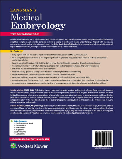 Langman's Medical Embryology, Third South Asian Edition