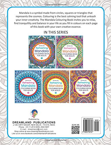 Refreshing Mandala – Colouring Book for Adults Book 1 | Intricate Mandala Designs for Mindfulness, Relaxation & Creativity | High Quality Paper for Pens, Pencils & Markers