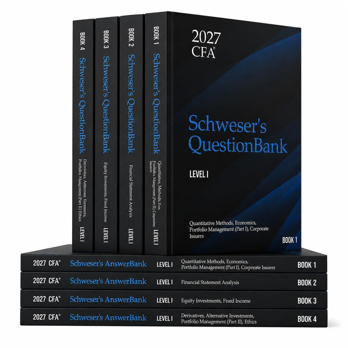 2027 Schweser CFA Level I Question Bank — 1,500 Questions with Answer Book (Cfa Exam Prep Series)