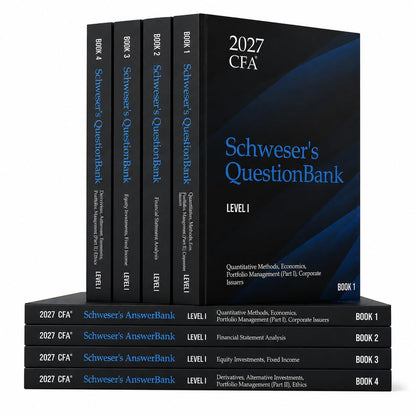 2027 Schweser CFA Level I Question Bank — 1,500 Questions with Answer Book (Cfa Exam Prep Series)