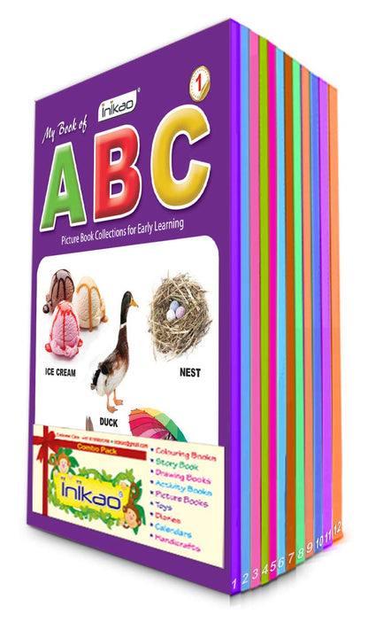Picture Books Collections Set of 12 for Kids (Age 2–5) | Early Learning Books Combo | Alphabets, Numbers, Animals, Colours, Good Habits & More | ... (Picture Books Collection for Early Learning)