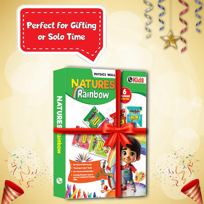 Copy Colour Book For Kids Set of 6 Books - Animals, Birds, Fishes & Sea Animals, Fruits, Vegetables, Cartoons | 2 to 6 Years Old | Ideal Birthday Gift Set for Growing Kids [Paperback] PW