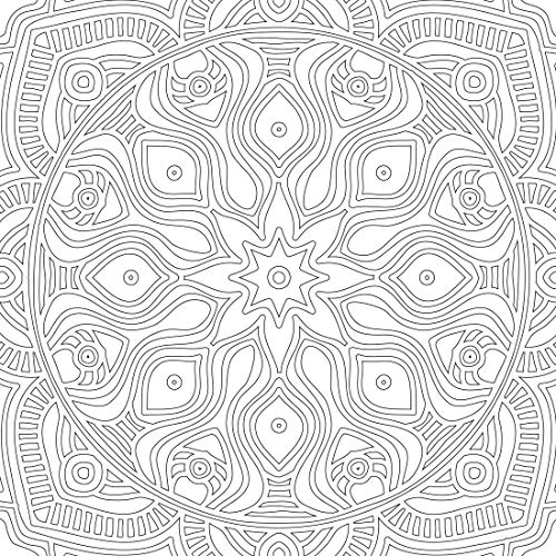 Refreshing Mandala – Colouring Book for Adults Book 1 | Intricate Mandala Designs for Mindfulness, Relaxation & Creativity | High Quality Paper for Pens, Pencils & Markers