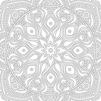 Refreshing Mandala – Colouring Book for Adults Book 1 | Intricate Mandala Designs for Mindfulness, Relaxation & Creativity | High Quality Paper for Pens, Pencils & Markers