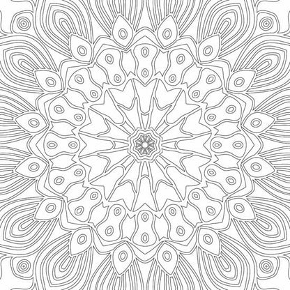 Refreshing Mandala – Colouring Book for Adults Book 1 | Intricate Mandala Designs for Mindfulness, Relaxation & Creativity | High Quality Paper for Pens, Pencils & Markers