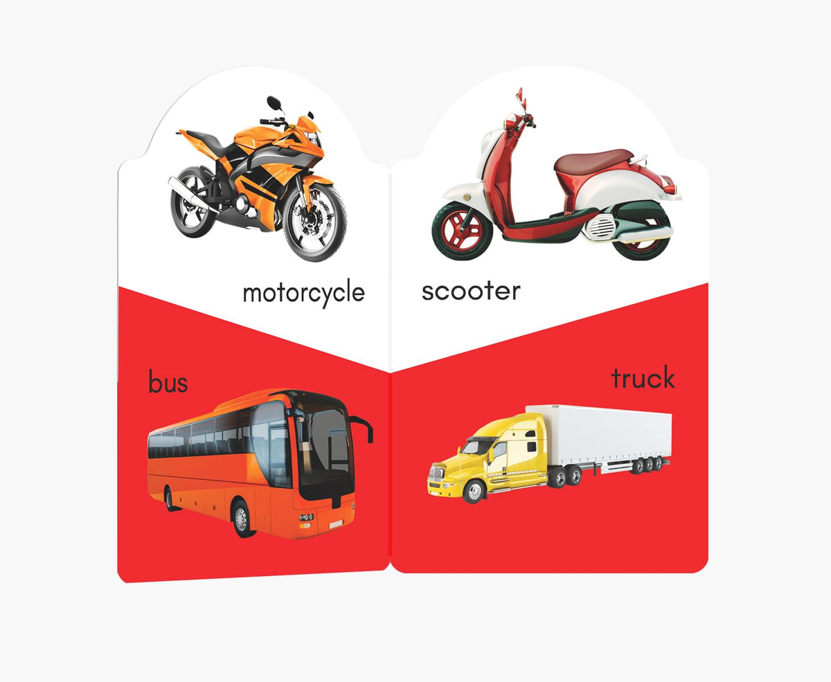 My Early Learning Book of Transport: Attractive Shape Board Book for Kids | Learn About Cars, Buses, Trains, Planes, Ships & More with Bright Pictures and Fun Cut-Out Design | Early Learning Book for Babies, Toddlers & Preschoolers | Ages 0–5 Years
