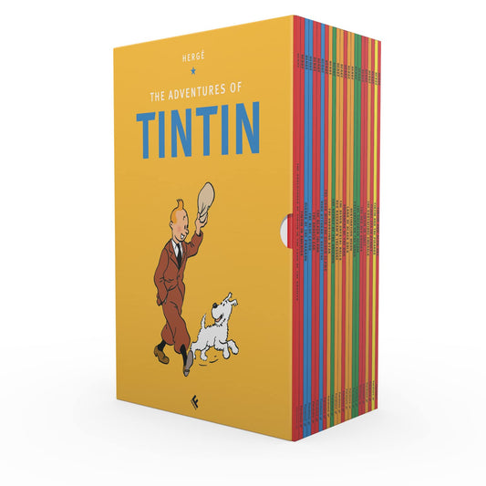  The Adventures of Tintin (23 Titles Set) by Hergé (English) (Paperback).