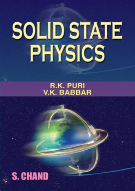 Solid State Physics----v K Babbar by Puri R.K. (Author), Babbar V.K. (Author) book cover