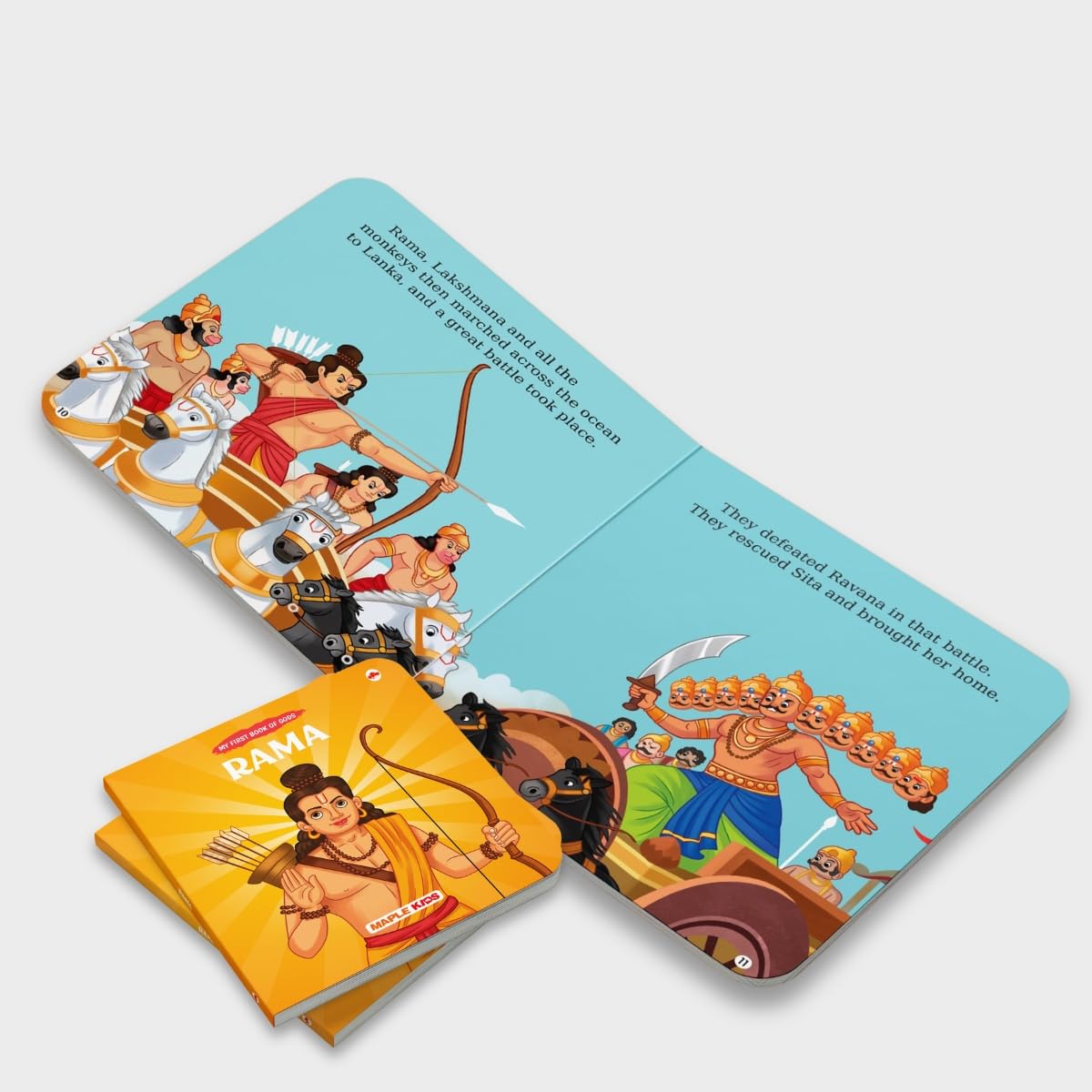 Story Books for Kids - Krishna, Hanuman, Ganesha, Rama (Set of 4 Books) - Illustrated Board Book for Children - Cultural and Traditional Stories for ... Mythology Stories for Kids - Age 0 - 2 Years