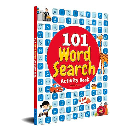 101 Word Search Activity Book: Large Grid Word Search Puzzles for Kids With Attractive Illustrations book cover