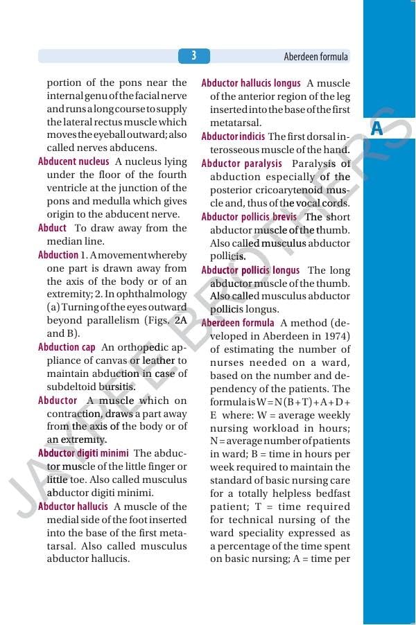 Jaypee's Nurses' Dictionary, 6/E for Nurses & Allied Healthcare Professionals | 1000+ New Entries, 80 Illustrations, Digital Encyclopedia and Appendices on Drugs & First Aid
