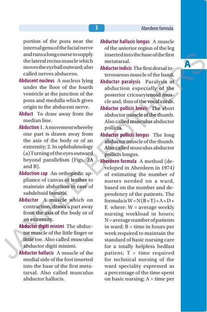 Jaypee's Nurses' Dictionary, 6/E for Nurses & Allied Healthcare Professionals | 1000+ New Entries, 80 Illustrations, Digital Encyclopedia and Appendices on Drugs & First Aid