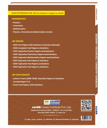 ALLEN Chemistry Handbook For IIT-JEE Exam (English)