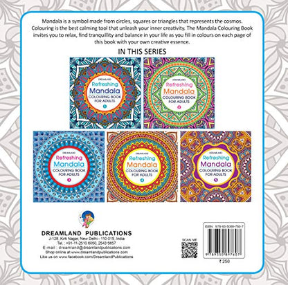 Refreshing Mandala – Colouring Book for Adults Book 1 | Intricate Mandala Designs for Mindfulness, Relaxation & Creativity | High Quality Paper for Pens, Pencils & Markers