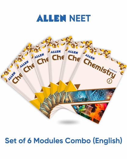 ALLEN CHEMISTRY NEET-UG Study Material Package for 11th, 12th & 12th Passed (Set of 6 Modules) in English |