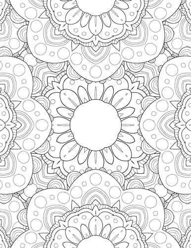 Flowers Adult Colouring Book for Relaxation & Mindfulness | Beautiful Floral Designs to Relieve Stress & Inspire Creativity with Colour
