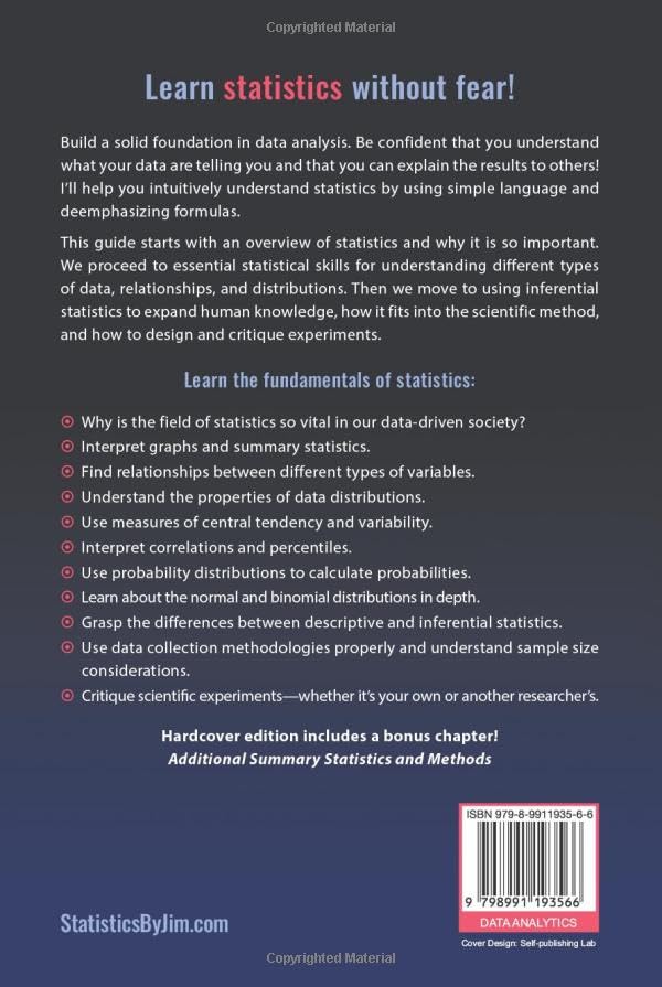 Introduction to Statistics: An Intuitive Guide for Analyzing Data and Unlocking Discoveries
