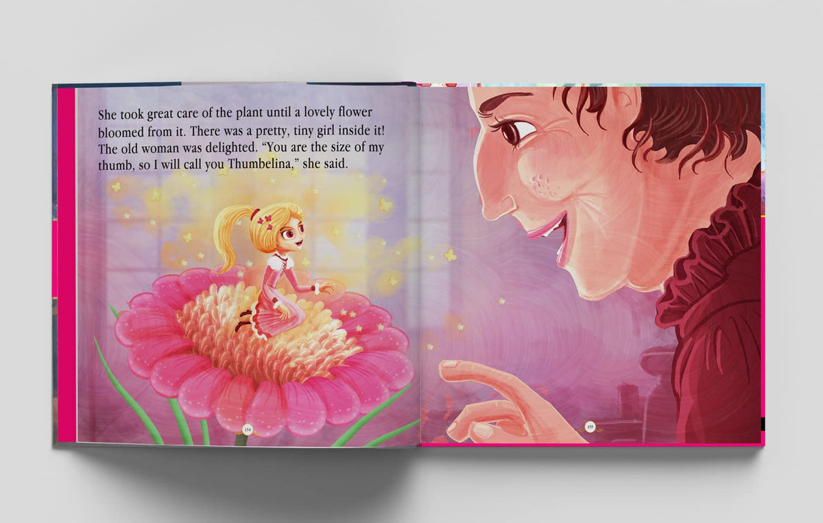Princess Fairy Tales: Ten Traditional Fairy Tales For Children (Abridged and Retold With Large Font For Easy Reading) 8 Inches X 8 Inches - Hardback