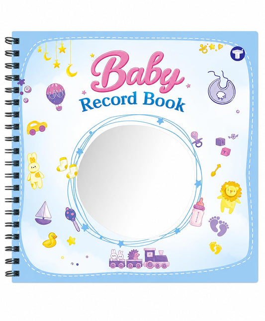 Baby Record Book - Premium Journal for Milestones & Memories with Photo Album for 0-5 Years Baby Girl/Boy | 56 Pages | Best Gift for Pregnancy, Baby Shower Party, New Born & New Parents