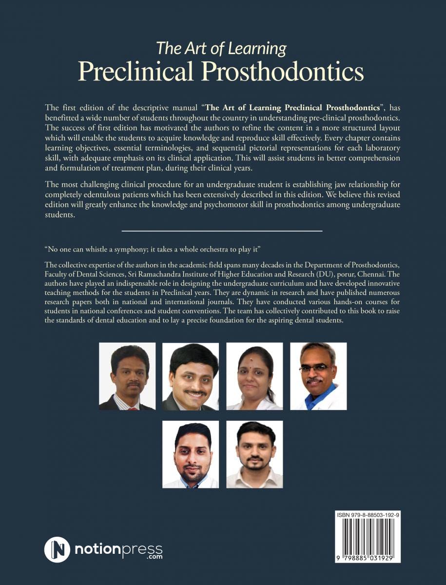 The Art of Learning Preclinical Prosthodontics