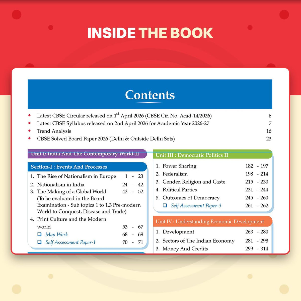 Oswaal CBSE Class 10 Social Science Question Bank | Chapter & Topic-wise Solved Papers (2017–2026) | Based on Latest Syllabus (April 2026) | Includes 2026 Papers | For 2027 Exam