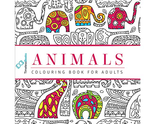 Animals Colouring Book for Adults book cover