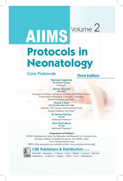 AIIMS Protocols In Neonatology Core Protocols 2 Vol Set 3rd Reprint Edition (PB 2025): 1,2