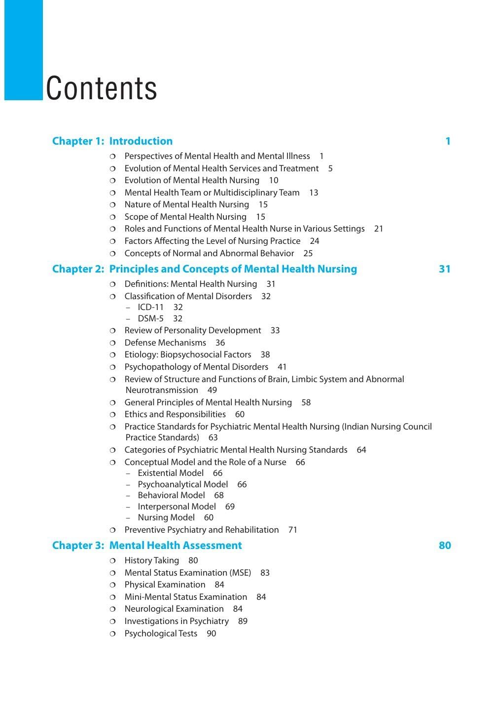 A Guide to Mental Health & Psychiatric Nursing, 6/E for BSc Nursing 5th & 6th Semester Students | ICD-11 Classification, Chapter-End MCQs, OSPE/OSCE Appendix & Latest Drug Guide: Semester V & VI: 1