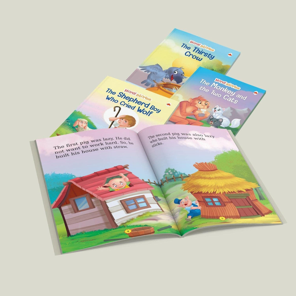Moral Story Books for Kids (Illustrated) - English Short Stories with Colourful Pictures - Bedtime Children Story Book - 3 Years to 6 Years Old ... Aloud to Infants, Toddlers (Set of 10 Books)