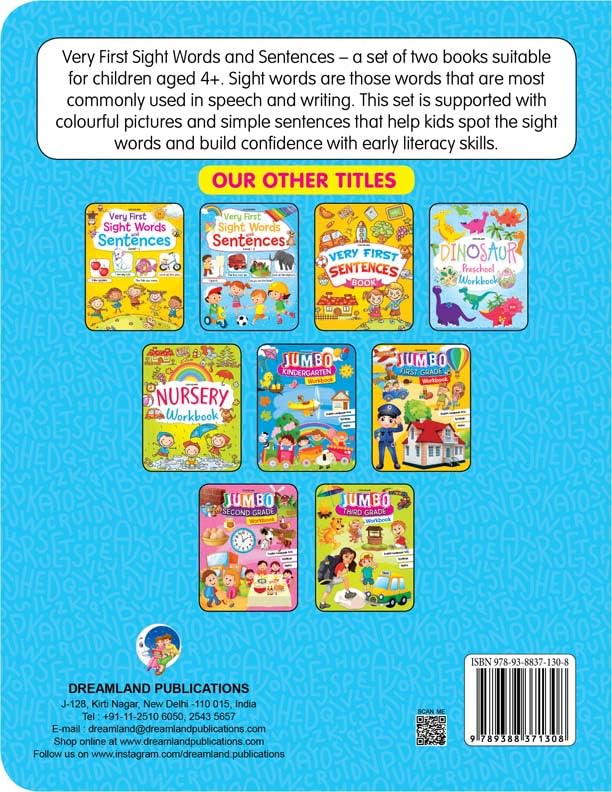 Very First Sight Words Sentences Level - 2