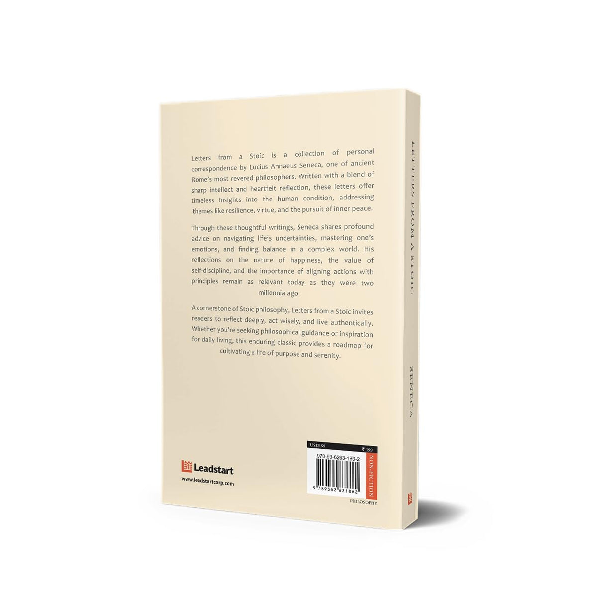 Letters From A Stoic Seneca [Premium Paperback] Become A Daily Stoic With Seneca Books | Spirituality Books | Philosophy Books | Seneca On The Shortness of Life & Lives of the Stoics | Stoicism Book