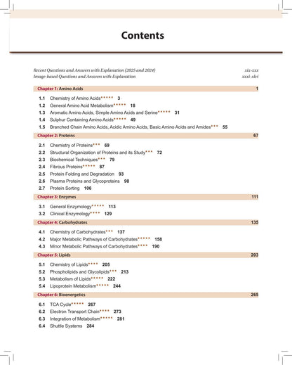 Self Assessment and Review of Biochemistry, 10/E for NEET PG, INI-CET and FMGE Aspirants | Chapterwise Concept Notes, High-yield Points, Quick Review and Solved PYQs with Explanations (2019-2025): 1
