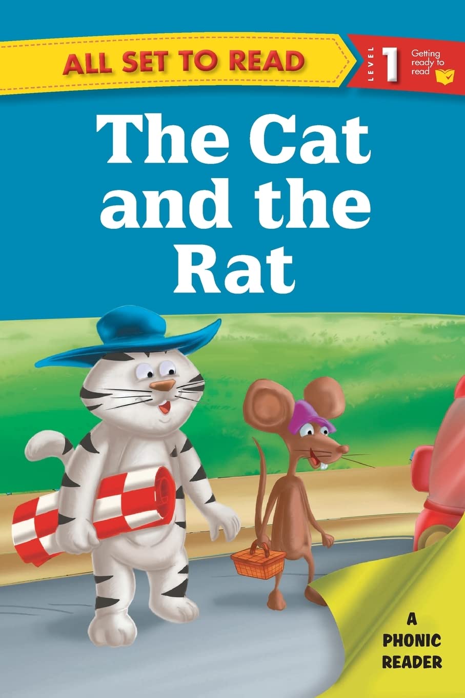 All set to Read- A Phonic Reader- The Cat and The Rat- Readers for kids by Om Books Editorial Team book cover