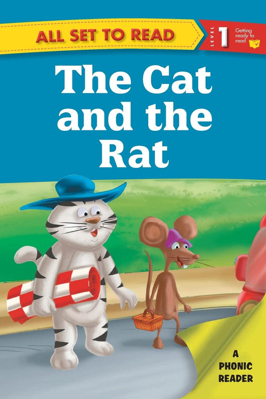 All set to Read- A Phonic Reader- The Cat and The Rat- Readers for kids by Om Books Editorial Team book cover