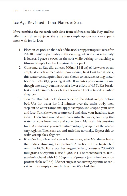 The 4-Hour Body: An Uncommon Guide to Rapid Fat-loss, Incredible Sex and Becoming Superhuman