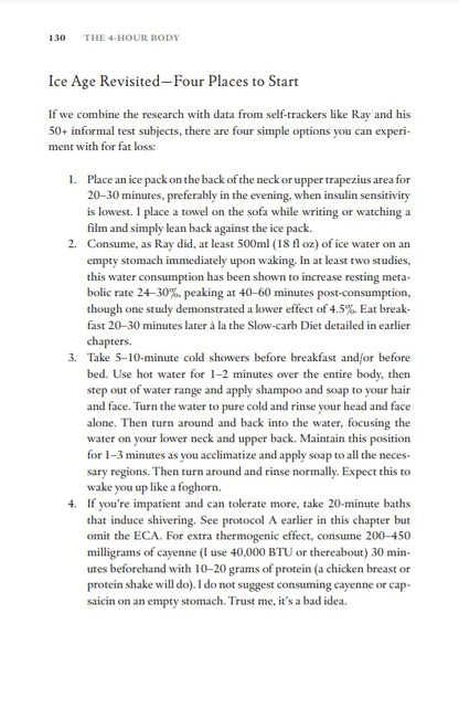 The 4-Hour Body: An Uncommon Guide to Rapid Fat-loss, Incredible Sex and Becoming Superhuman