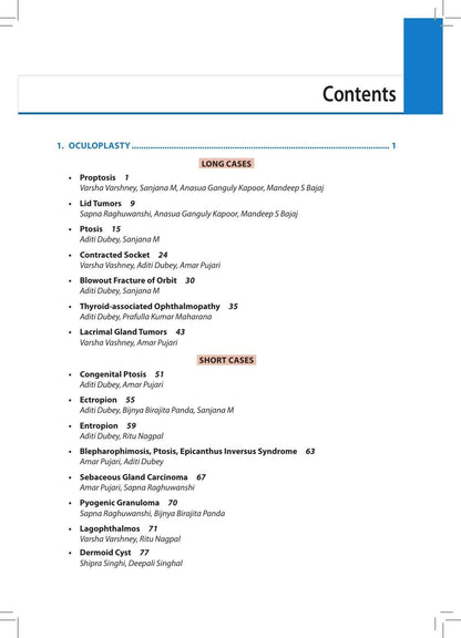 Ophthalmology Clinics-I for Postgraduates, 2/E for MS, MD and DNB Ophthalmology Residents | 32 Long Cases and 48 Short Cases with Clinical Approach, Differential Diagnosis and Instruments Chapter: 1