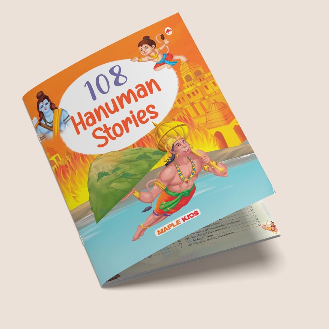 108 Hanuman Stories (Illustrated) - Story Book for Kids - English Stories for Children - Bedtime Stories - Moral Stories - Age 3+ - Read Aloud to Infants, Toddlers