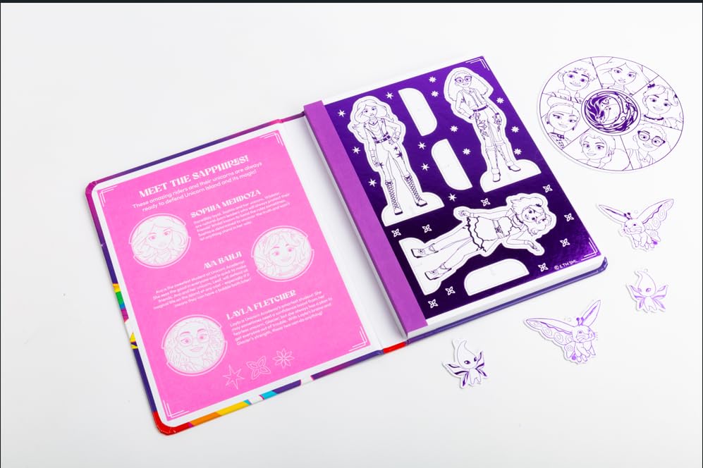 Unicorn Academy: Press Out and Decorate: with over 25 sparkling pieces (Unicorn Academy: TV tie-in titles)